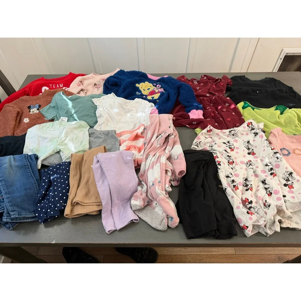 23 pc Toddler Girls Clothing Disney Carters Minnie Mouse  Pants Tops 3T